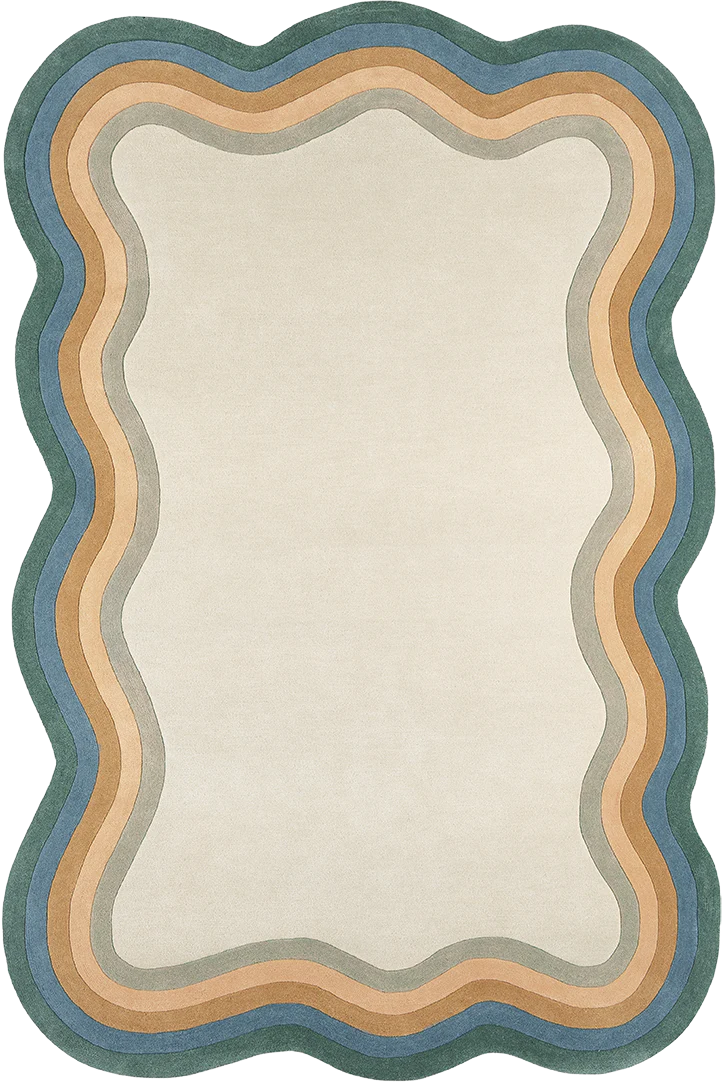 Claret Irregular Hand-Tufted Wool Rug - Image 3