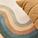 Claret Irregular Hand-Tufted Wool Rug - Image 4