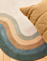 Claret Irregular Hand-Tufted Wool Rug - Image 4