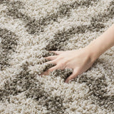 Club CREAM BEIGE Retro Collection Plush Shag Rug - Image 2