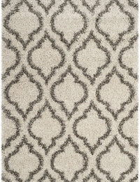Club CREAM BEIGE Retro Collection Plush Shag Rug - Image 3