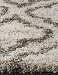 Club CREAM BEIGE Retro Collection Plush Shag Rug - Image 4