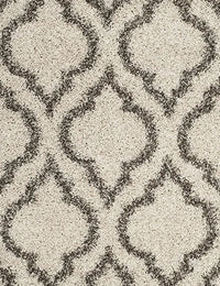 Club CREAM BEIGE Retro Collection Plush Shag Rug - Image 5