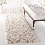 Club CREAM BEIGE Retro Collection Plush Shag Rug - Image 7