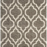 Club Heather Grey & Ivory Retro Plush Shag Rug - Image 2