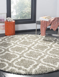 Club Heather Grey & Ivory Retro Plush Shag Rug - Image 3