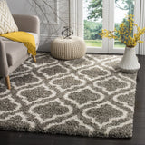 Club Heather Grey & Ivory Retro Plush Shag Rug - Image 4