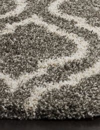 Club Heather Grey & Ivory Retro Plush Shag Rug - Image 5
