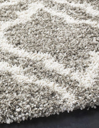 Club Heather Grey & Ivory Retro Plush Shag Rug - Image 6