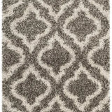Club Heather Grey & Ivory Retro Plush Shag Rug - Image 7