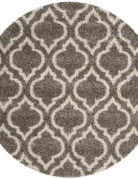 Club Heather Grey & Ivory Retro Plush Shag Rug - Image 8
