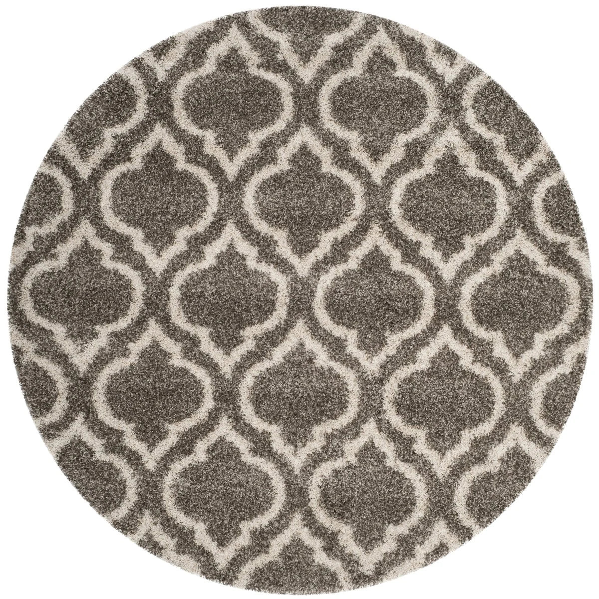 Club Heather Grey & Ivory Retro Plush Shag Rug - Image 8
