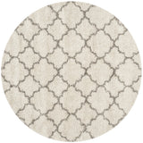 Club Ivory, Grey Retro Collection Plush Shag Rug - Image 2