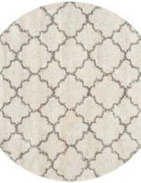 Club Ivory, Grey Retro Collection Plush Shag Rug - Image 2