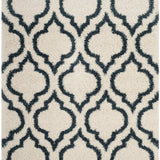 Club Ivory, Slate Blue Retro Collection Plush Shag Rug - Image 2