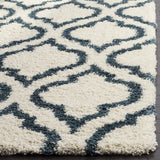 Club Ivory, Slate Blue Retro Collection Plush Shag Rug - Image 4