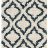 Club Ivory, Slate Blue Retro Collection Plush Shag Rug - Image 5