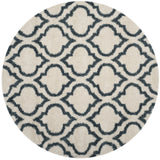 Club Ivory, Slate Blue Retro Collection Plush Shag Rug - Image 6
