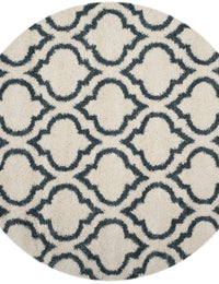 Club Ivory, Slate Blue Retro Collection Plush Shag Rug - Image 6