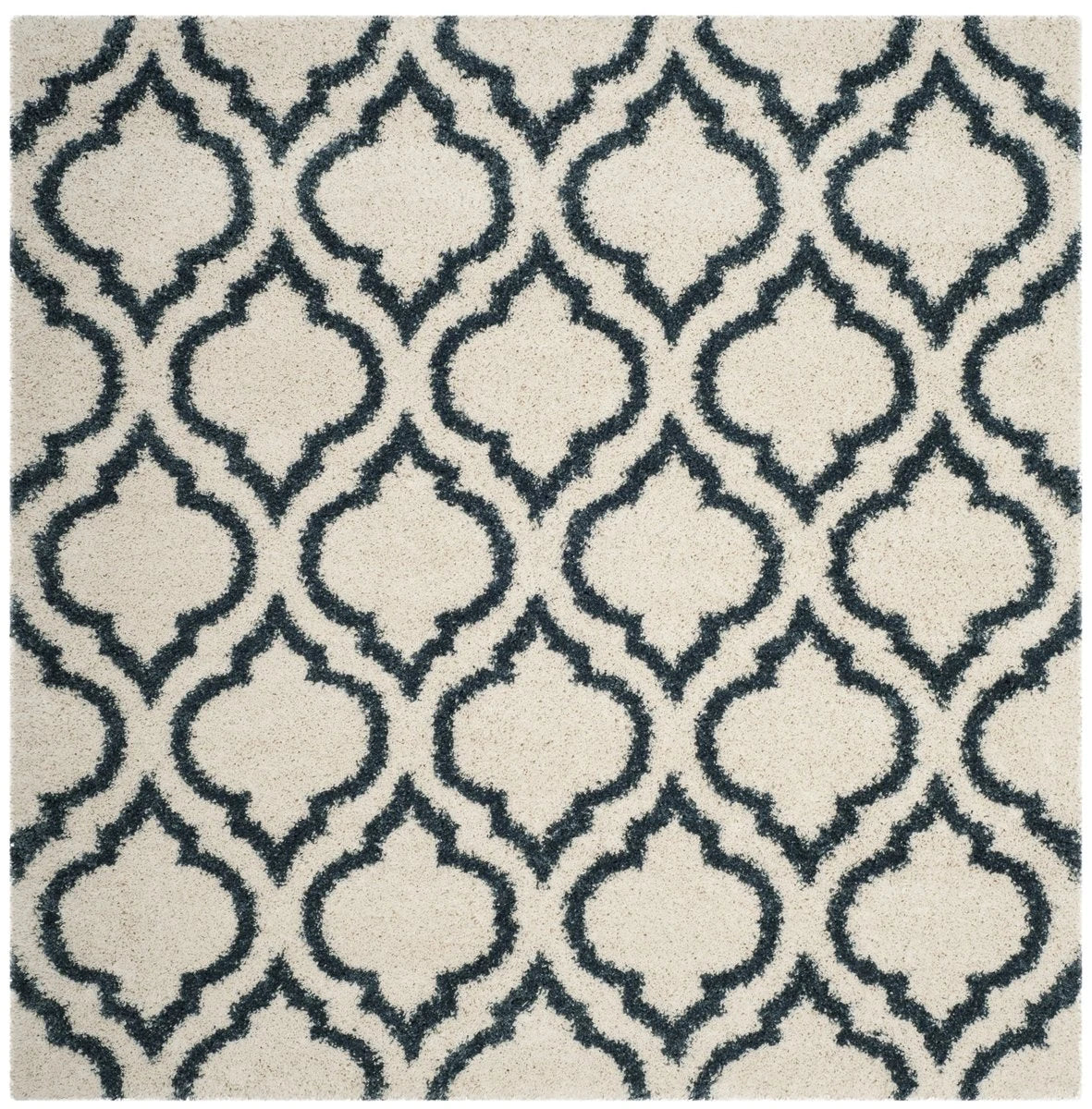 Club Ivory, Slate Blue Retro Collection Plush Shag Rug - Image 7