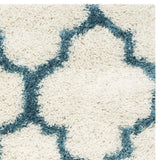 Club IVORY TEAL Retro Collection Plush Shag Rug - Image 6