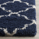 Club NAVY IVORY Retro Collection Plush Shag Rug - Image 5