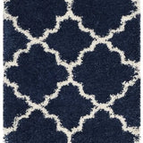 Club NAVY IVORY Retro Collection Plush Shag Rug - Image 7