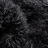 Coal Black Ombre Collection Plush Shag Rug - Image 2