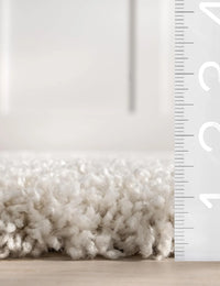 Coco Beige Ripple Collection Plush Shag Rug - Image 2