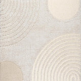 Coco Beige Ripple Collection Plush Shag Rug - Image 3