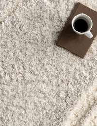 Coco Beige Ripple Collection Plush Shag Rug - Image 5
