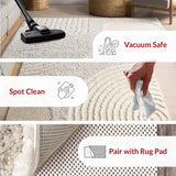 Coco Beige Ripple Collection Plush Shag Rug - Image 7
