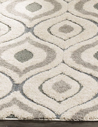Coco CREAM MULTI Ripple Collection Plush Shag Rug - Image 2