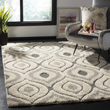 Coco CREAM MULTI Ripple Collection Plush Shag Rug - Image 5