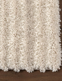 Coco Light Brown Ripple Collection Plush Shag Rug - Image 4