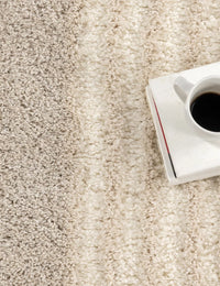 Coco Light Brown Ripple Collection Plush Shag Rug - Image 5