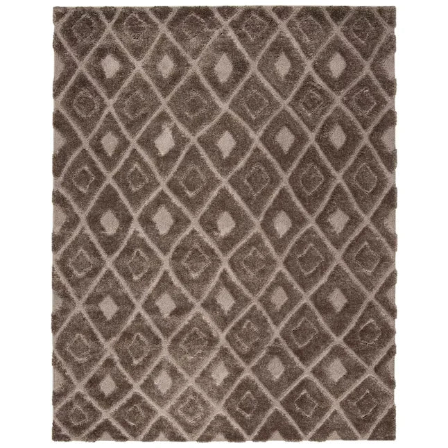 Coco Mushroom Ripple Collection Plush Shag Rug - Image 2