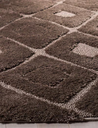 Coco Mushroom Ripple Collection Plush Shag Rug - Image 3
