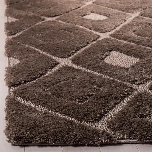 Coco Mushroom Ripple Collection Plush Shag Rug - Image 3