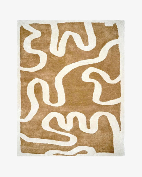 Congrand Abstract Hand-Tufted Wool Rug