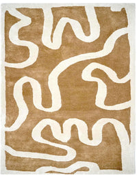 Congrand Abstract Hand-Tufted Wool Rug - Image 7