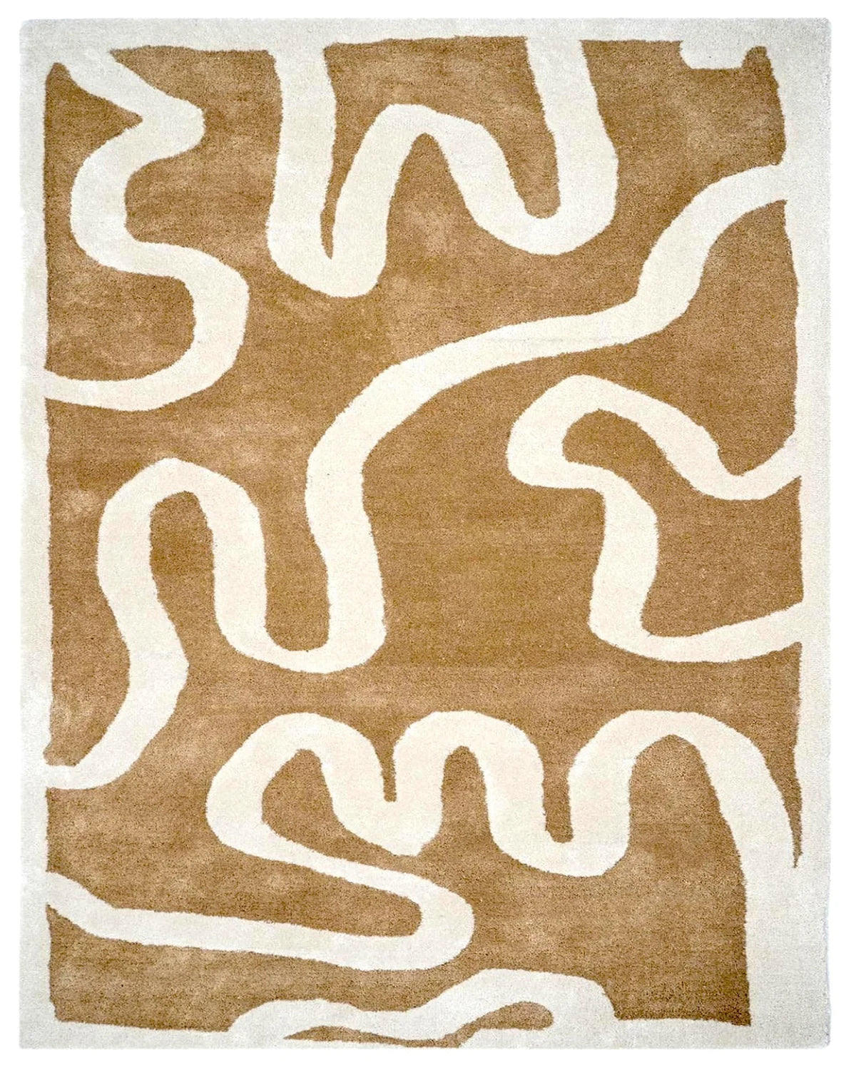Congrand Abstract Hand-Tufted Wool Rug - Image 7