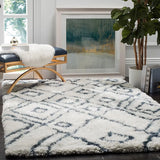 Cosmic Blue Retro Collection Plush Shag Rug - Image 1