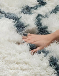 Cosmic Blue Retro Collection Plush Shag Rug - Image 4