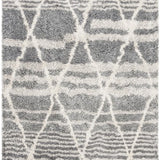 Cosmic Grey, Ivory Retro Collection Plush Shag Rug - Image 7