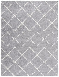 Cosmic Grey Retro Collection Plush Shag Rug - Image 2