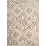 Cosmic IvoryGray Retro Collection Plush Shag Rug - Image 1
