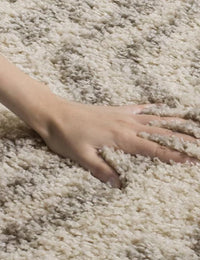 Cosmic IvoryGray Retro Collection Plush Shag Rug - Image 3
