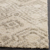 Cosmic IvoryGray Retro Collection Plush Shag Rug - Image 4