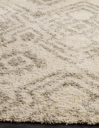 Cosmic IvoryGray Retro Collection Plush Shag Rug - Image 4